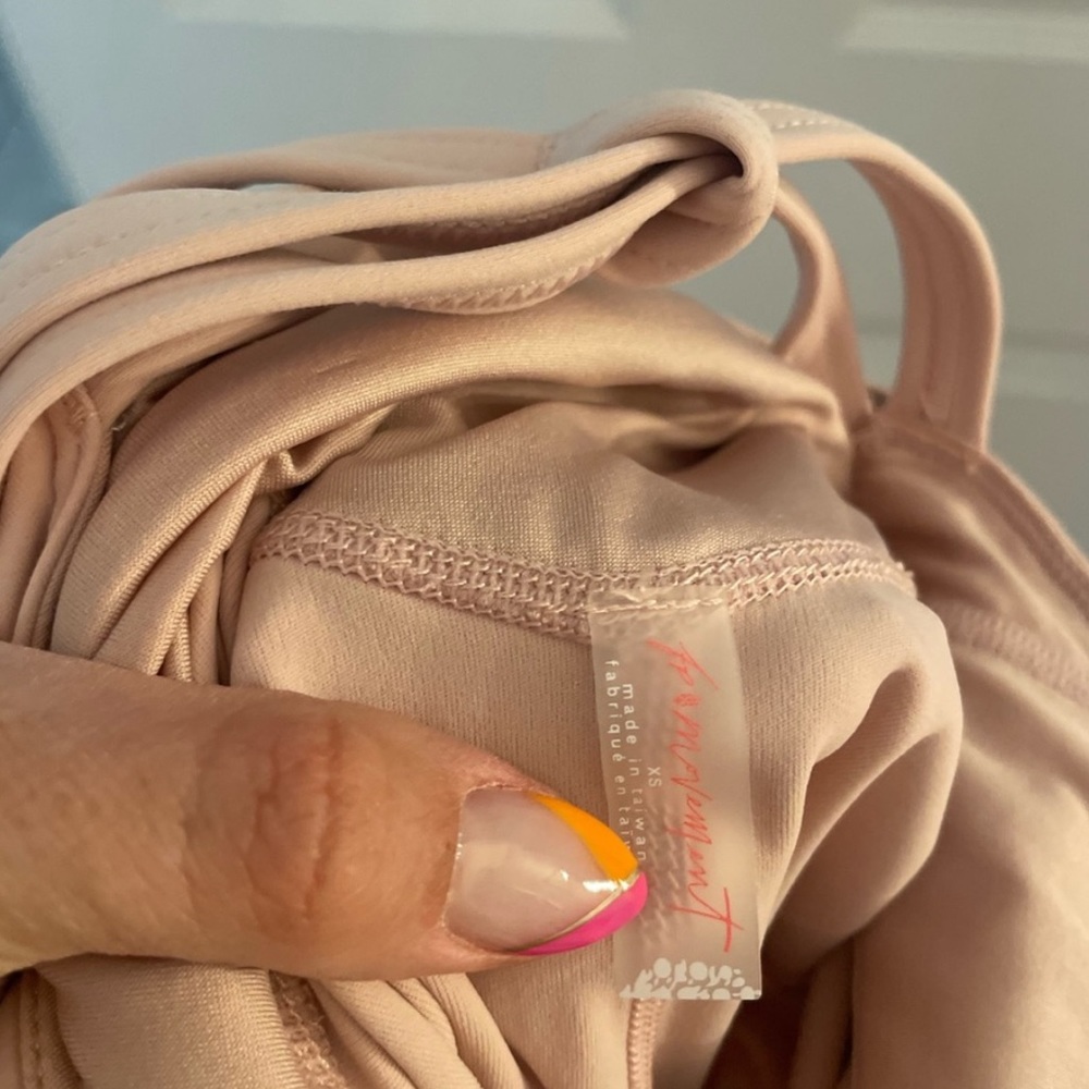 Free People Movement-Transcend Limits Onesie-Color: Pink Salt - Picture 6 of 9